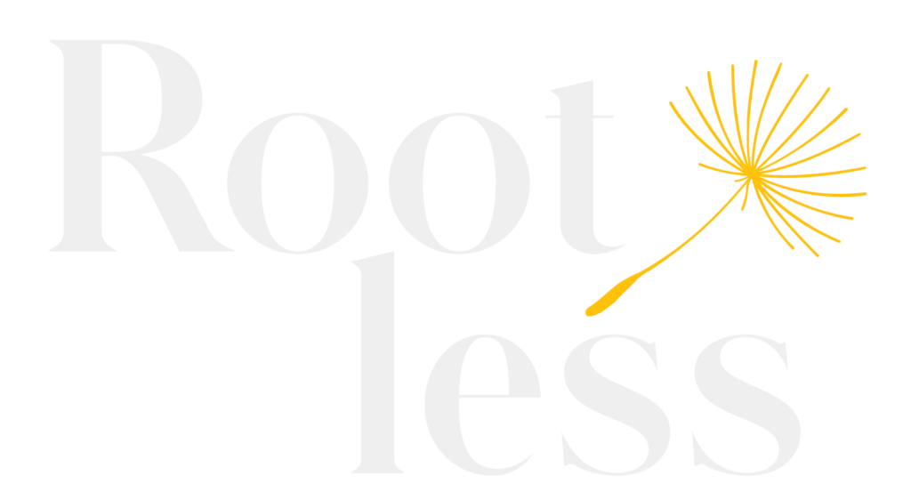 Rootless Logo in White